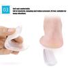 5 Pairs/Set Shoe Heel Cushion Inserts Gel Protective Cups Soft Heel Pad