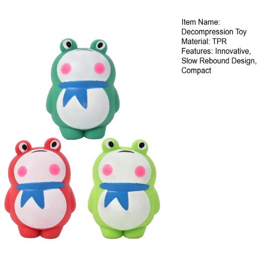 Decompression Toy Soft Slow Rebound Frog Stress Relief Squeeze Toy Toy Gift for Cartoon Fun Relaxation