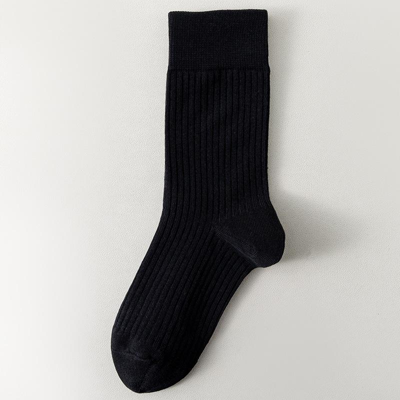 

Female Spring and Autumn Pure Cotton Pumping Strips Deodorant Wicking Sweat In The Tube Cotton Socks 1 pair чёрный