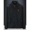 Fuzzy Sherpa Jacket for Men Casual Full Zip Stand Collar Fall Winter Warm Outwear Polar Fleece Jackets Men's Outdoor Hiking Soft Coat With Pockets