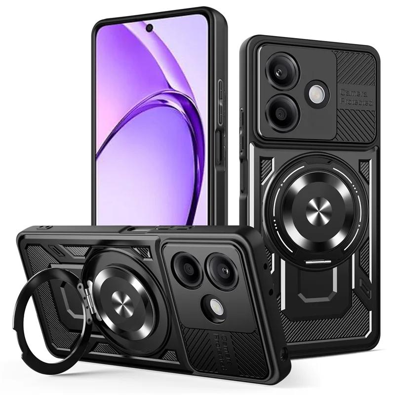 Armor Shockproof Case For OPPO A5 Pro 5G Protective Cover Ring Stand Holder Fundas Coque Capa