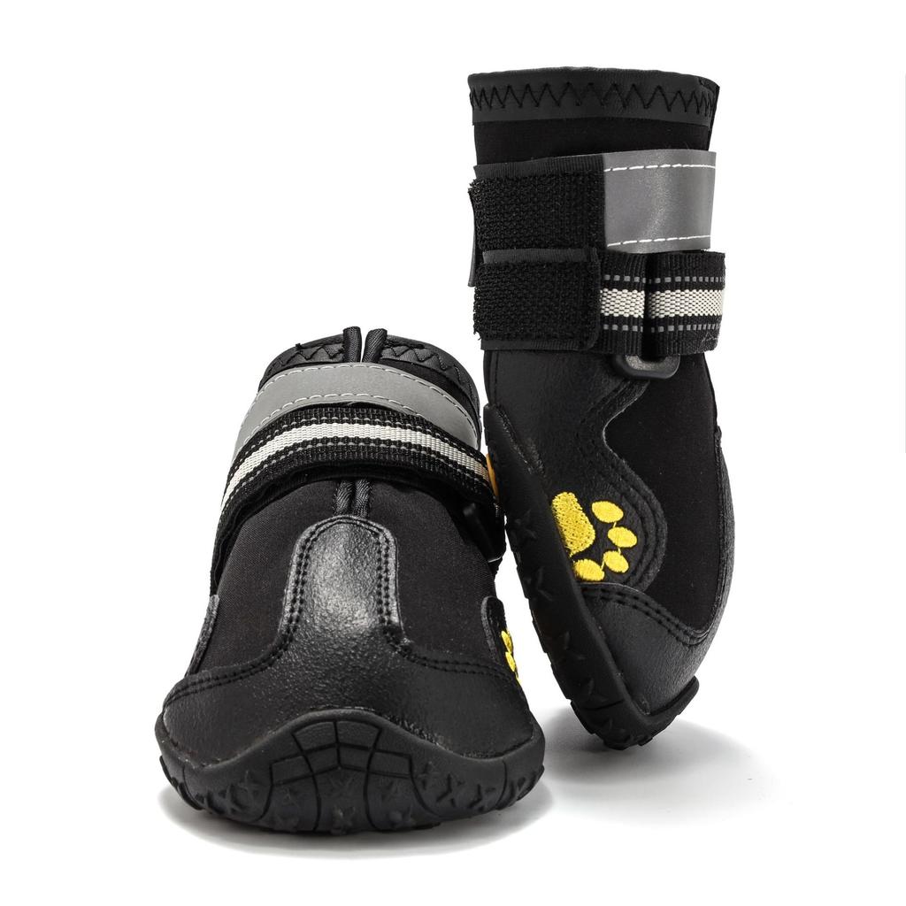 Anti-Slip Rain Boots Warm Dog Shoes Waterproof Protect Pet Feet 4pcs Snow Reflective for Small Large Pet Sports Training