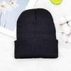Autumn/Winter Solid Color Knitted Retro Round Top Hat Outdoor Cold-Proof Windproof Flat Head Hat