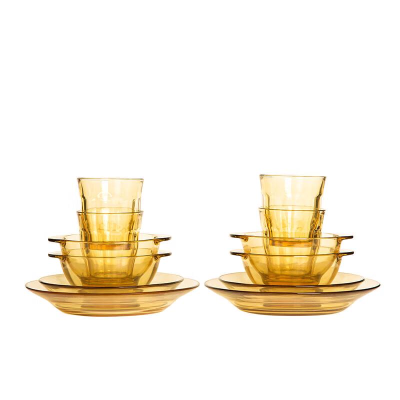 PYREX Shiny Crystal 12-Piece Dinnerware Set