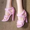 Colorful Foot Length 2.2cm Female Doll Shoes Accessories 1/6 Dolls Boot High Heels Shoes