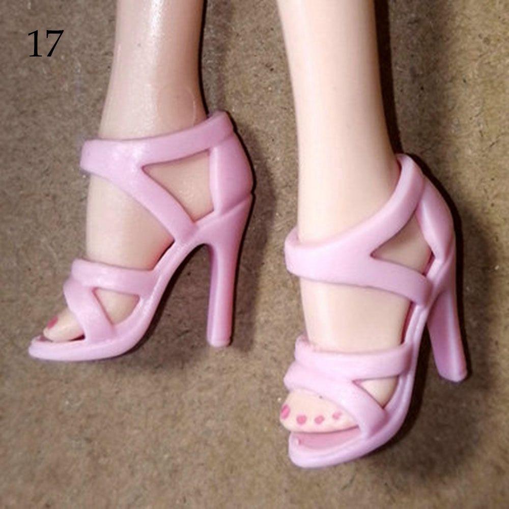 Colorful Foot Length 2.2cm Female Doll Shoes Accessories 1/6 Dolls Boot High Heels Shoes