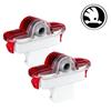 2PCS Car Door Welcome Courtesy Logo Lights Ghost Projector Shadow Lamps for Skoda VRS Fabia Octavia Roomster Superb Accessories fsvr64