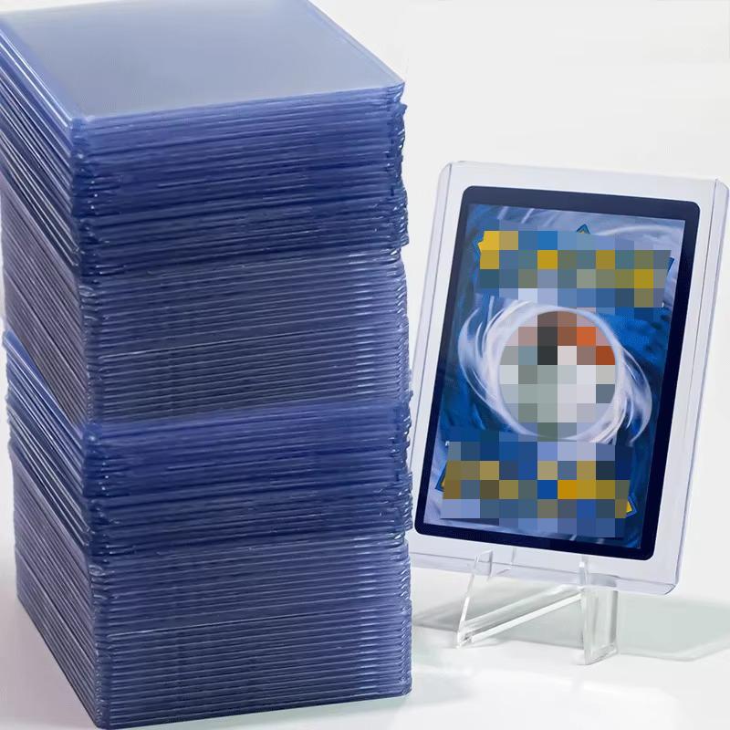 

50-1Pack 35PT Transparent Card Sleeves PVC Hard Plastic Game Cards Holder Cover for Collectible Trading Cards 1pcs