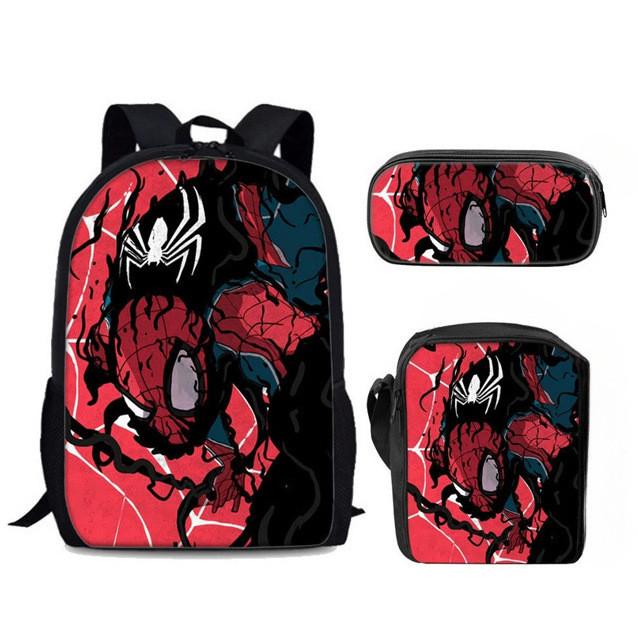 Child Printed Backpack Schoolbag Shoulder Bag Pencil Bag