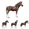 Realistic Pvc Horse Model Toy Cute And Healing Farm Animal Figurine For Decoration 12*5.5*12cm