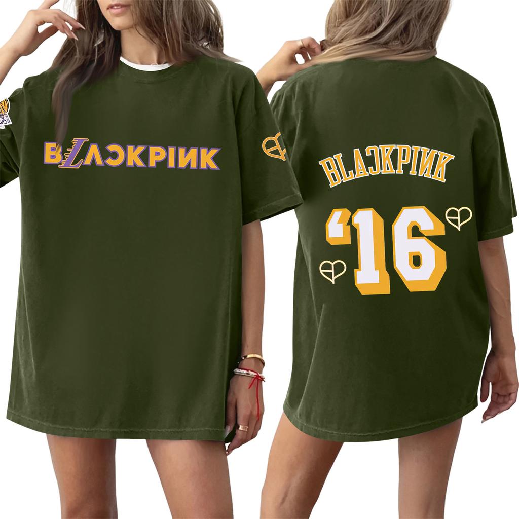 Women's Round Neck Printed Short-sleeved T-shirt Top