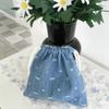 Korean Style, Denim Bow, Fabric Bundle Pocket, Drawstring Gift Bag, Mini, Portable Travel, Touch Up Bag, Storage Bag