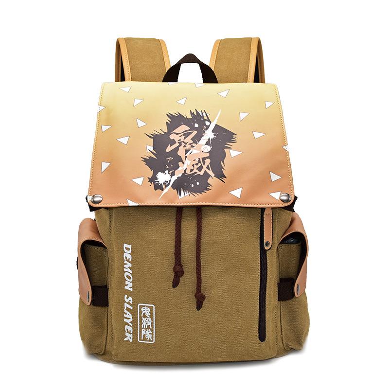 Japan cartoon comics Demon Slayer Canvas Print Backpack Large Capacity Student Backpack 0026
