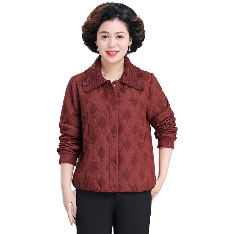 Mom's Stylish Lightweight Jacket for Middle-aged & Elderly Women - Spring & Autumn Casual Short Outerwear