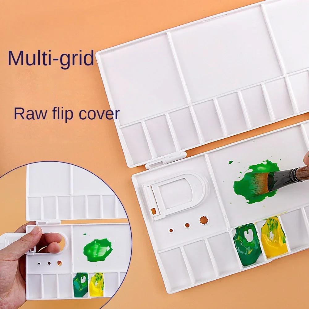 25Grid Folding Watercolor Palette Watercolor Paint Tray Box Renovate Cover Pigment Box Painting Tool Artistic Supplies