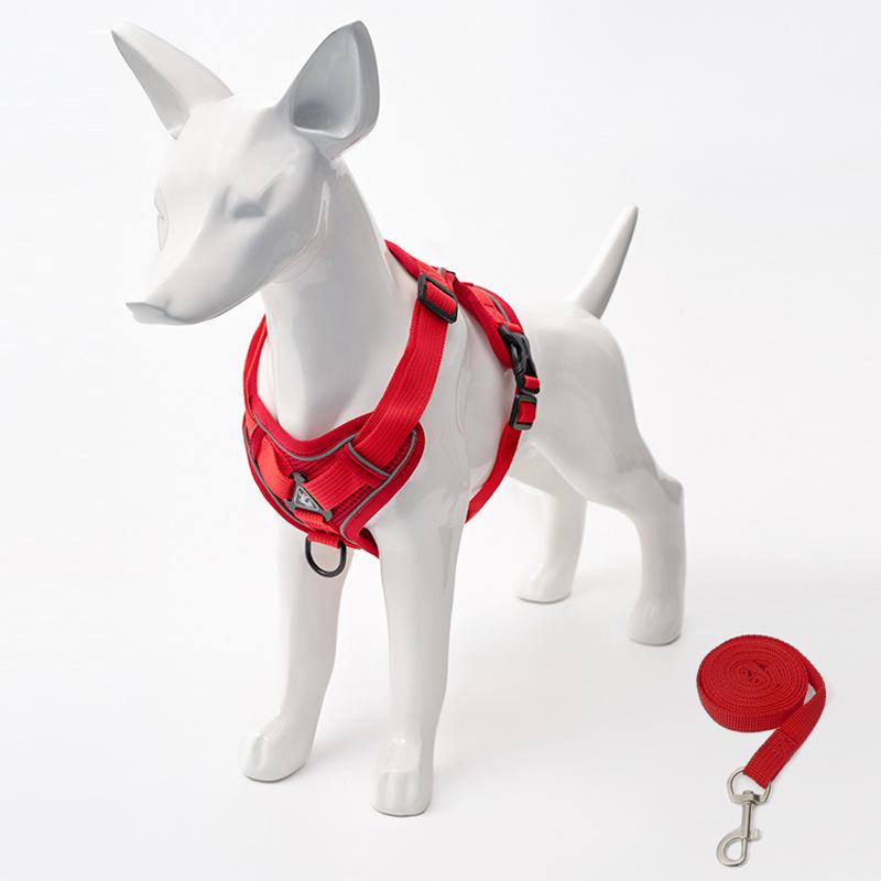 Adjustable Anti-Breakaway Pet Harness and Leash Set for Dogs and Cats