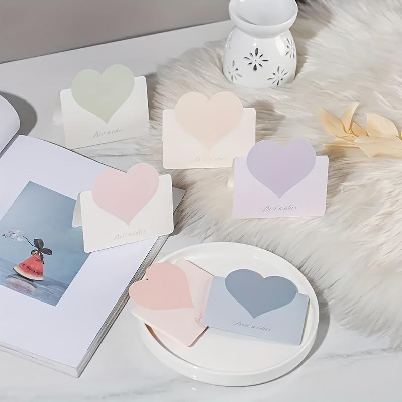 100pcs Morandi Color Cards Greeting Holiday Universal Gift Card Valentine's Day Christmas Wish Card