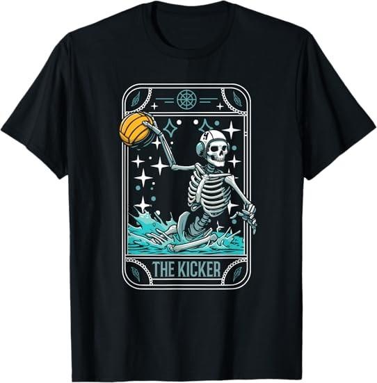 Water Polo - Player Waterpolo Sport Skeleton Card Design Tee T-Shirt S-3XL S разноцветный