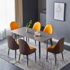 Modern Minimalist Italian Rock Slab Dining Table Set for Small Apartments