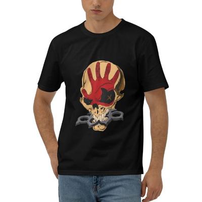 Mens T-Shirt Five Finger Death Punch T Shirt Summer Casual Short Crew Short Sleeve Tops Tee(1)