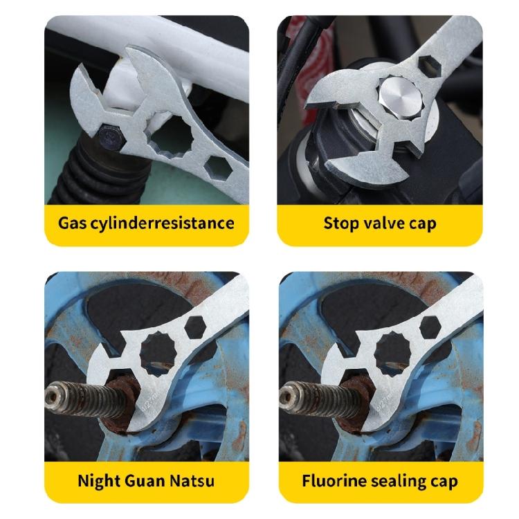Corrosion Resistant Wrench Maintenance Tool MultiSize Nut Adjuster Compactly Body With Clear Engraveds Scale Spanner