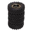 1 Inch RC Tires Brass Wheel Hub Rubber RC Car Tyres for FMS FCX24 1/18 1/24 Crawler 4pcs
