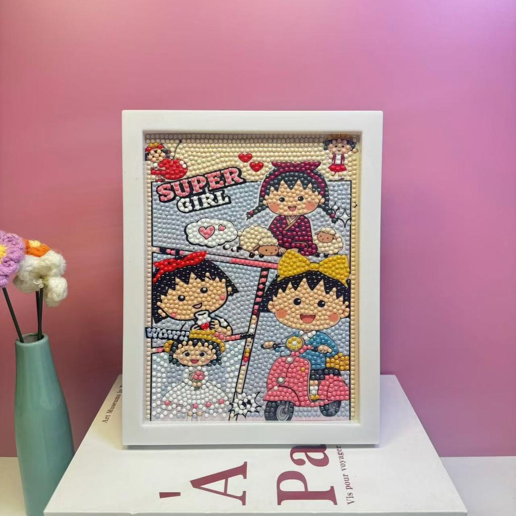17 * 22Cm Cartoon Diamond Painting Children'S Puzzle Handmade Diy Year Of The Horse Living Room Sticker Decorative Painting