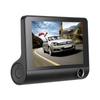 Good Night Vision 3 In 1 Car Dash Cam with Front Rear and Inside Camera DVR