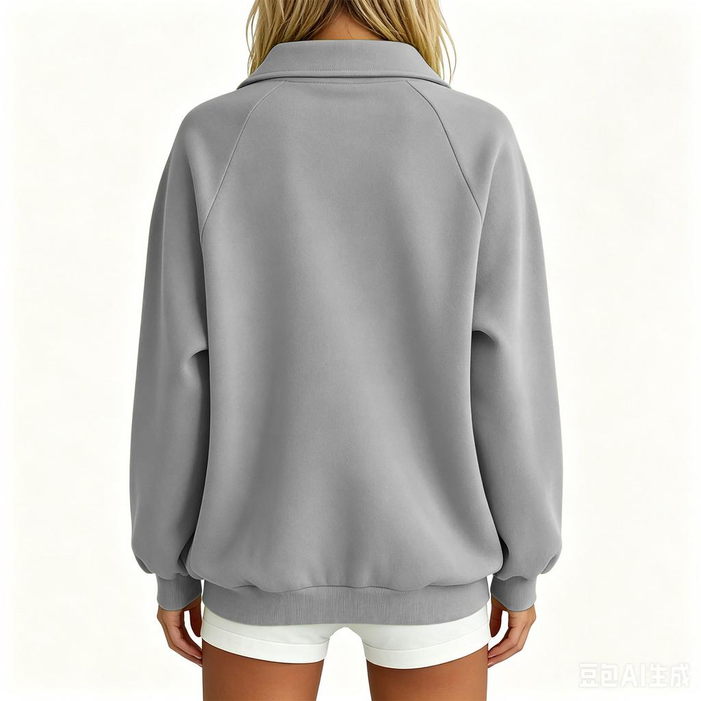 Women's Casual -Lined Pullover Sweatshirt Long Sleeve Warm Top for Daily Wear