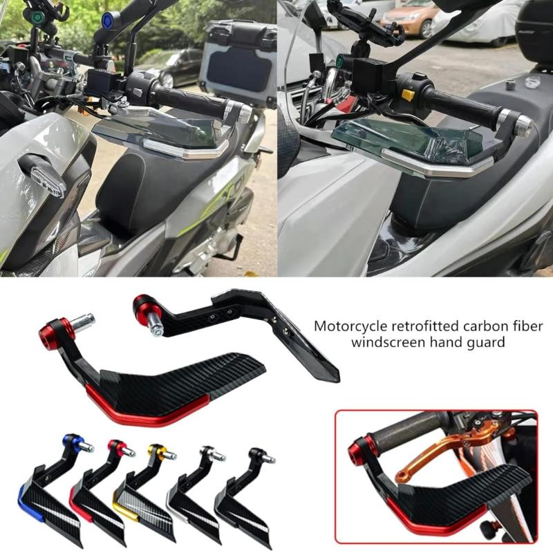 Motorcycle Modification Parts: Snake Skin And Ox Horn Windproof Hand Guards