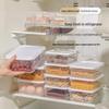 Food Grade Transparent Plastic Square Grain Storage Jar