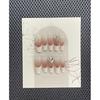 Artificial Nail French blush gradient diamond Phototherapy Nails Fake Nails Reusable and Removable Nails