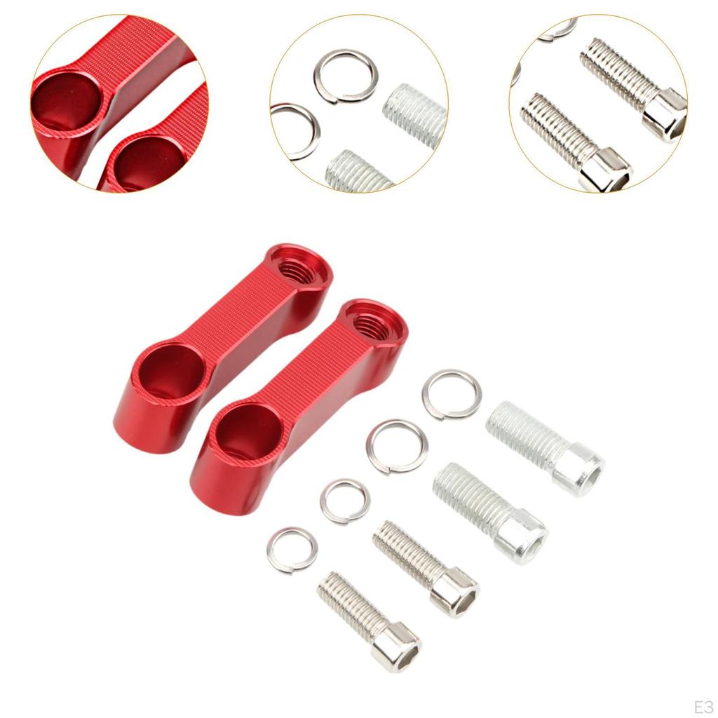 Mirror Handlebar Mount Riser Extender Rearview Adapter Professional Easy Installation