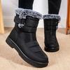 Fashion Women's  Winter Snow Boots Fluffy Fur Platform Ankle Boots for Women Outdoor Thick Plush Warm Cotton Shoes Flat Bottom Boines