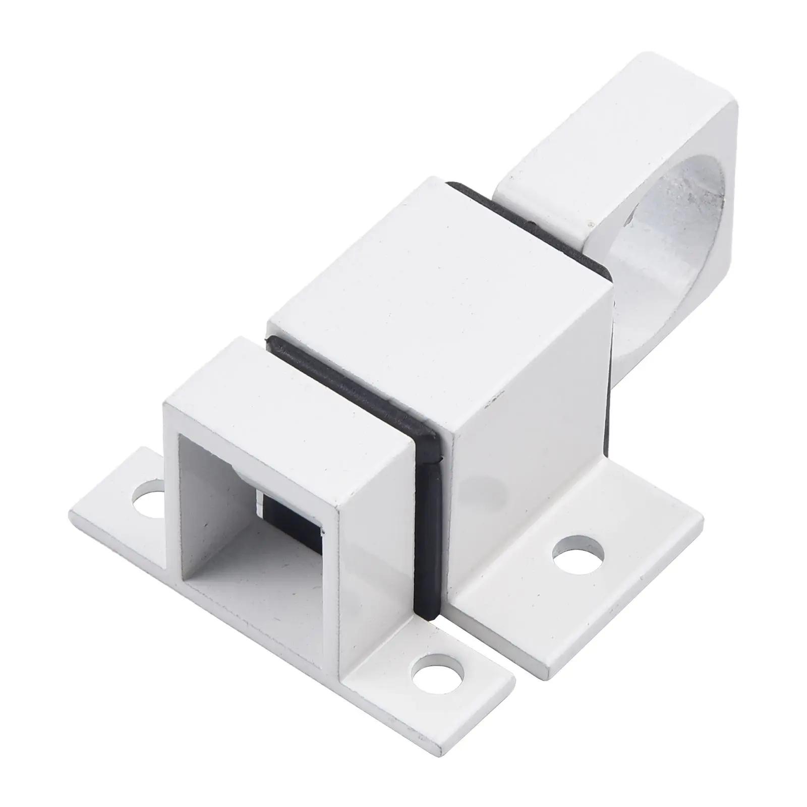

1pcs Automatic Latch Square Self-closing Bolt Aluminum Alloy Spring-loaded Mechanism Three Spacers Thicknesses Hardware Tools белый
