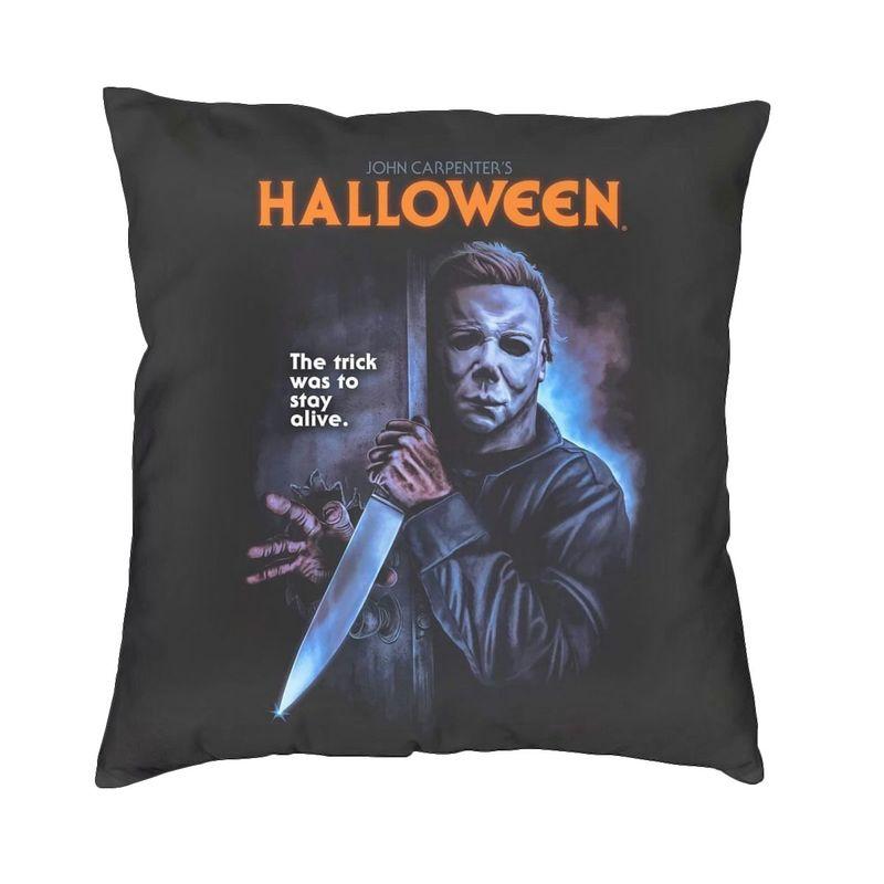 

Michael Myers Halloween Horror Movie Serial Killer Cushion Cover 45x45cm Decoration Printing Throw Pillow for Car Double Side 30x30cm 12x12in
