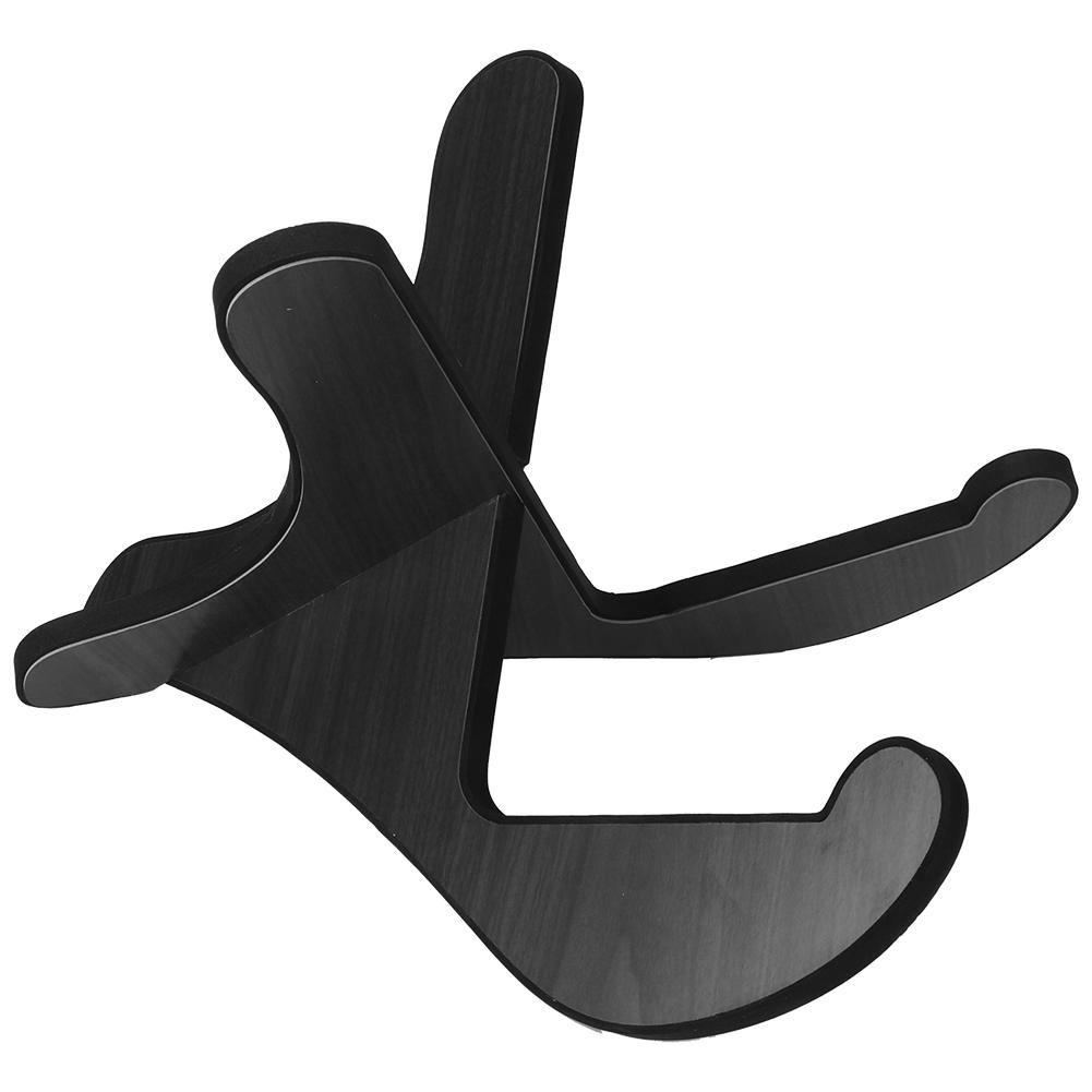 Guitar Stand Ukulele Violin Accessories Wood Detachable High‑End Convenient Storage(Dark Wood