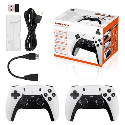 P5 PRO oyun konsolunda yerleşik 10.000'den fazla klasik atari oyunu, çift 2.4G kablosuz denetleyiciyle 4K HDMI TV çıkışı, 64G/128G nostaljik oyun çubuğu bulunur