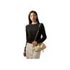 Calvin Klein Fashion Elegant Minimalist Textured Letter Drawstring Cloud Bag Shoulder Bag Medium Women bags Khaki Beige 4K3060G-PD7