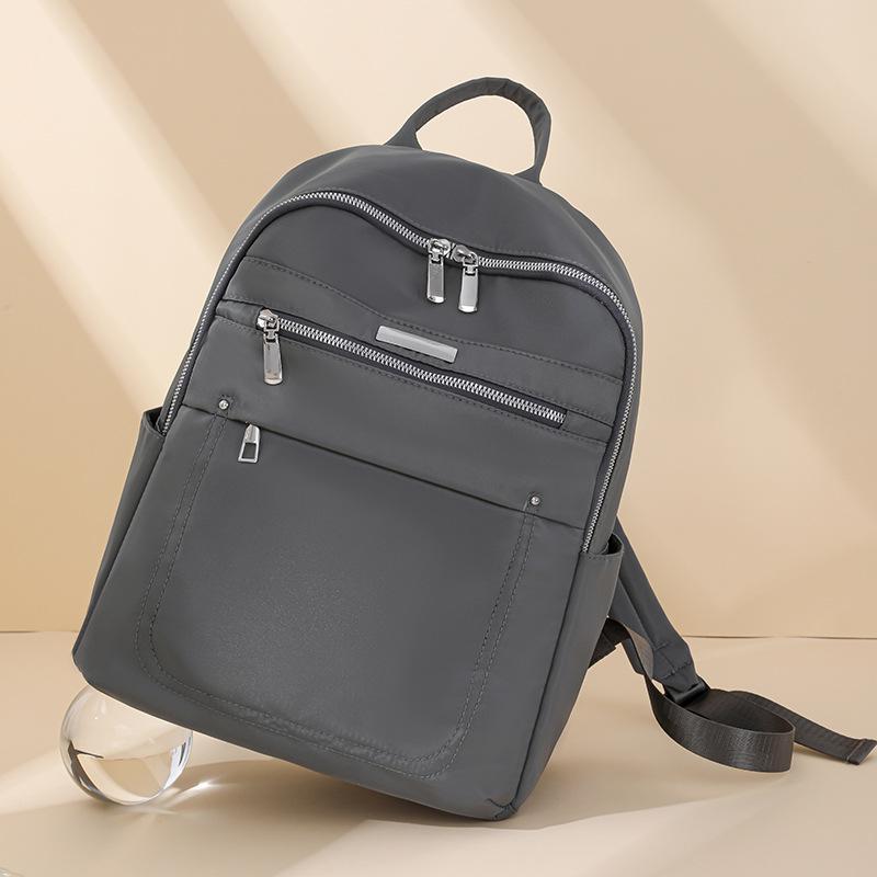 

Новая стильная и простая повседневная наплечная сумка, модный женский рюкзак, нейлоновая сумка с защитой от брызг серый