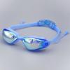 UV Anti-Fog Electroplating Swimming Goggles with Surf Ear Plugs - Waterproof Pool Swim Eyewear