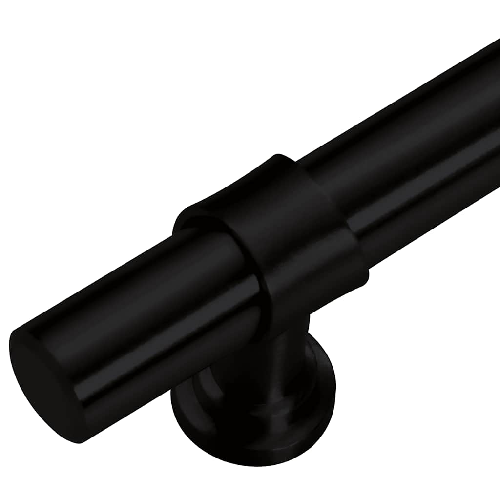 Furniture Handles 5 Pcs Black 192 Mm Stainless Steel