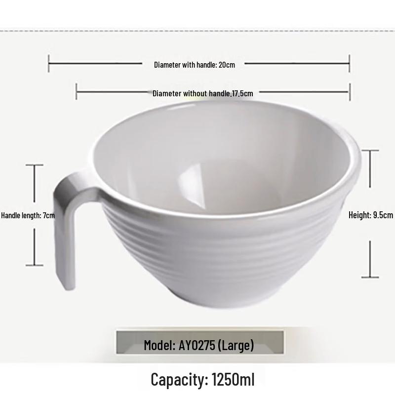 Kangfutao A5 Melamine Handled Bowl