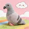 Peluche Realistici di Piccioni Alta Qualità Morbidi Realistici Piccioni Grigio di Collina Bianchi Uccelli con Occhi Piume Decorazione per la Casa Regali di Compleanno