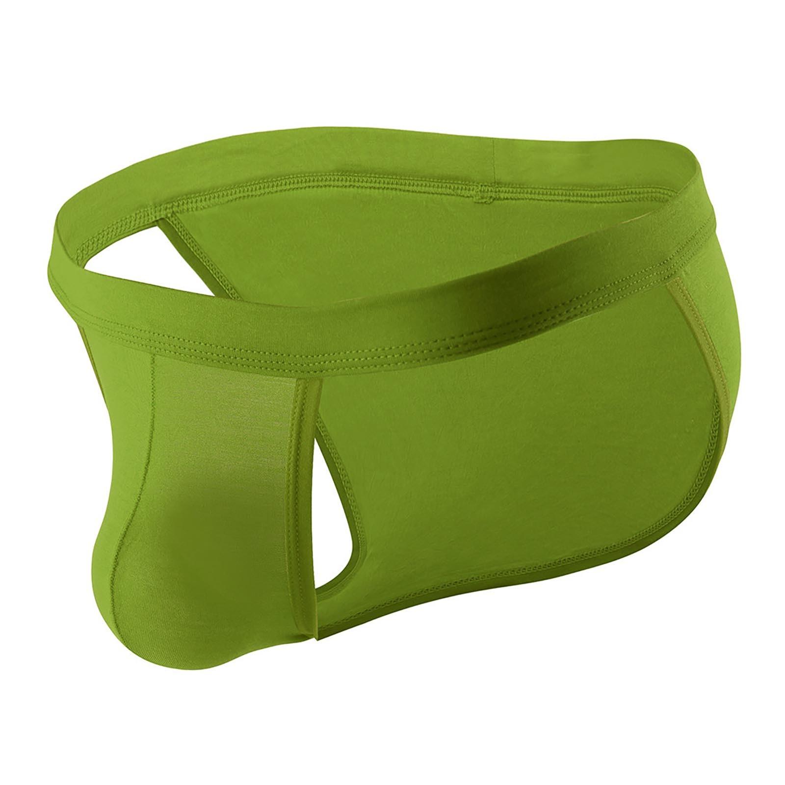 5 шт. летние мужские сексуальные удобные трусы с открытой строчкой XL — фото 4