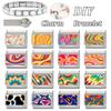 New Color Painting Design Heart Eye Flowers Italian Charm Links Fit 9MM Stainless Steel Bracelet Women Men DIY Making Jewelry