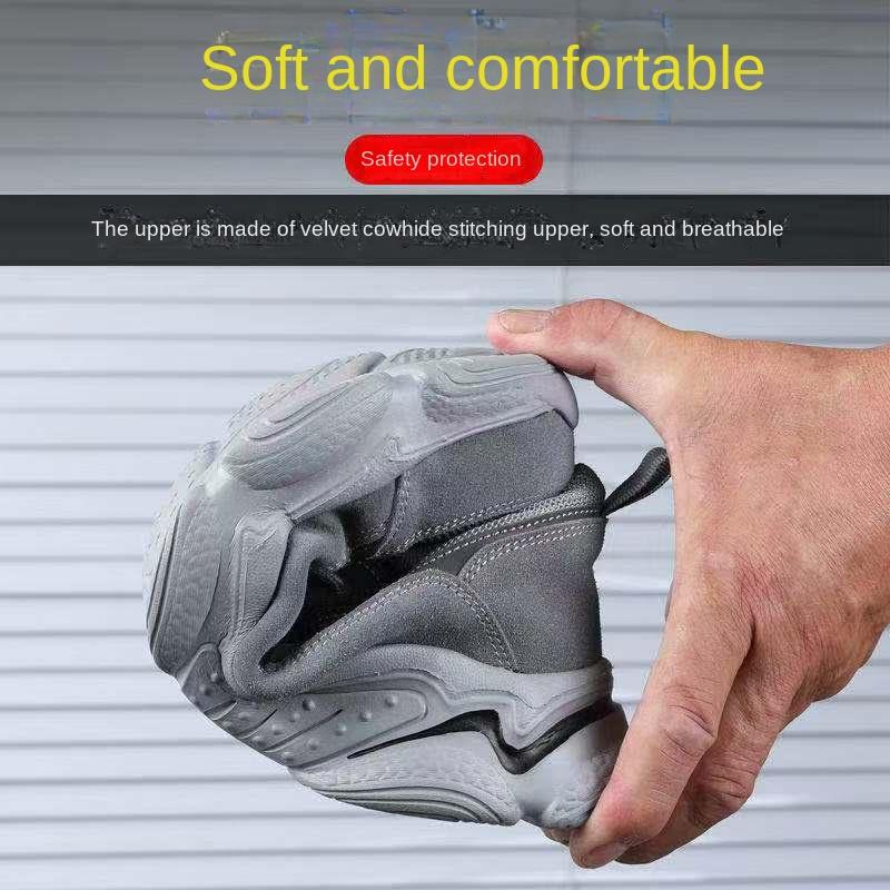 Labor Insurance Shoes Men's Lightweight Anti-smashing and Anti-piercing Steel Bag Head Work Safety Shoes