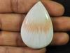 64Cts. Pink Scolocite Pear Healing Crystal Cabochon Loose Gemstone 30X44X8MM SK-2452