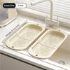 Extendable Dishware Drain Rack, Tableware Sink Drain Basket For Fruits Vegetables , Over Sink Colander Strainer For Kitchen