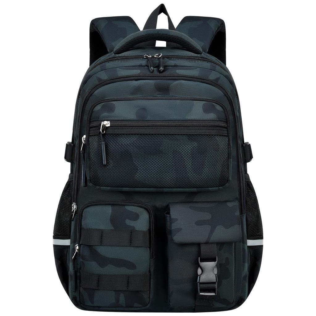 Sesame Baby Camouflage Backpack With Large Capacity For School Use
